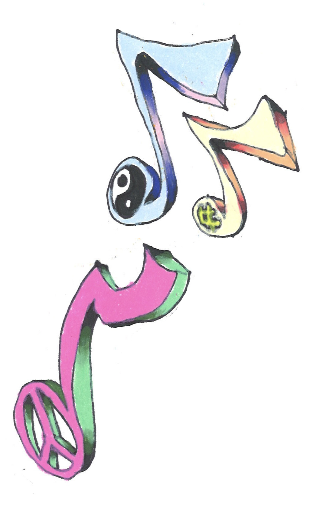 tattoo flash drawing