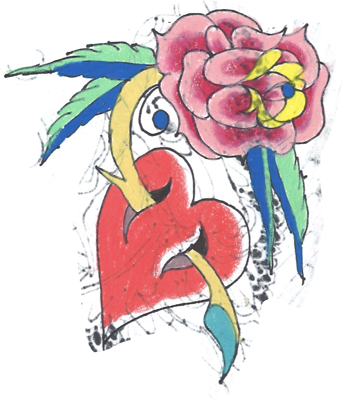 tattoo flash drawing