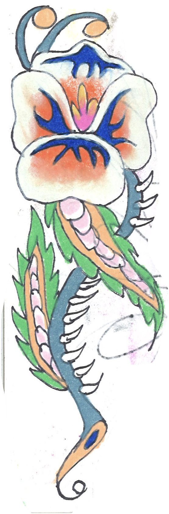 tattoo flash drawing