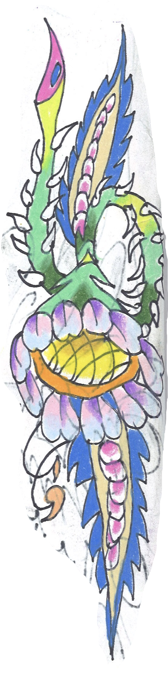 tattoo flash drawing