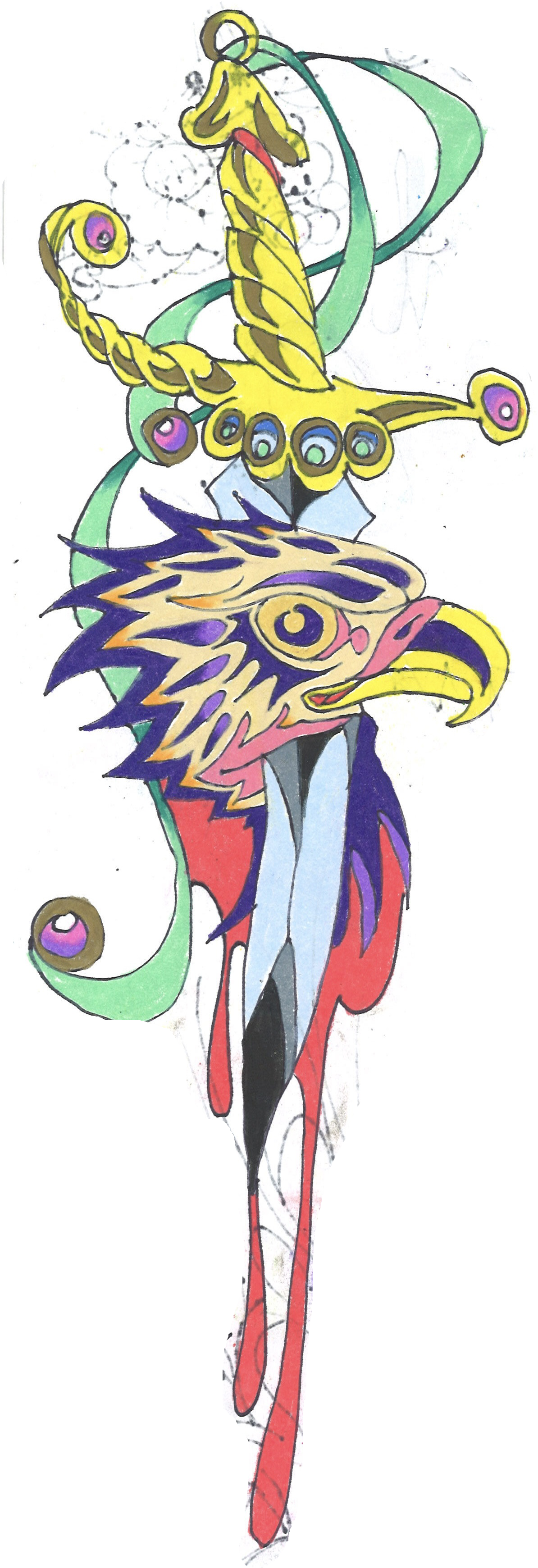 tattoo flash drawing