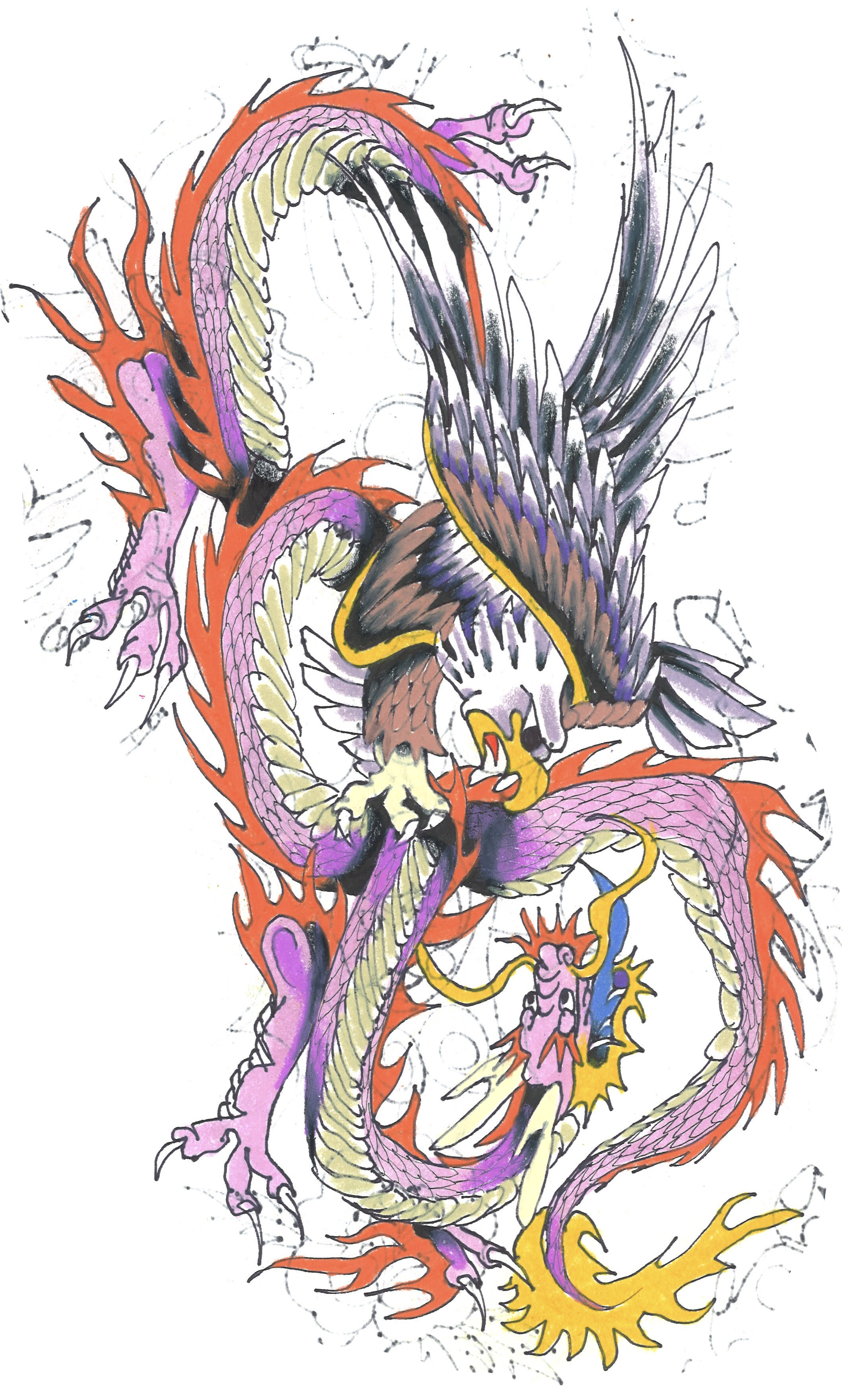 tattoo flash drawing