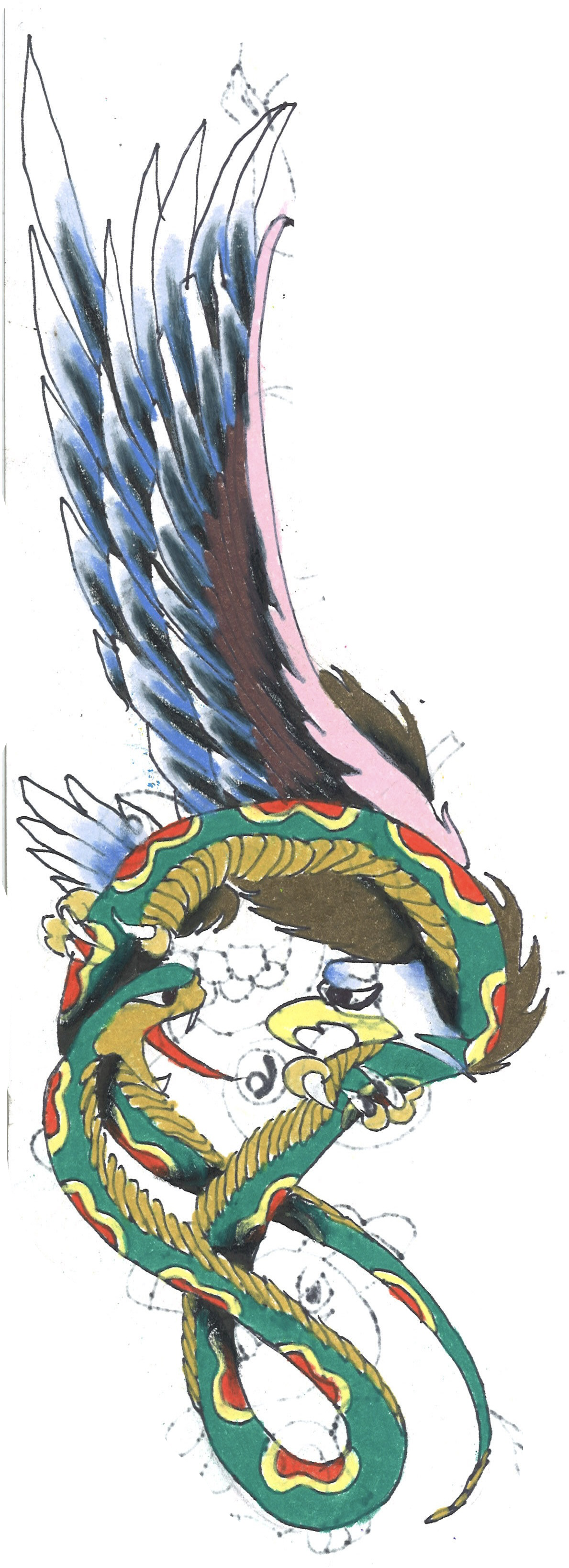 tattoo flash drawing