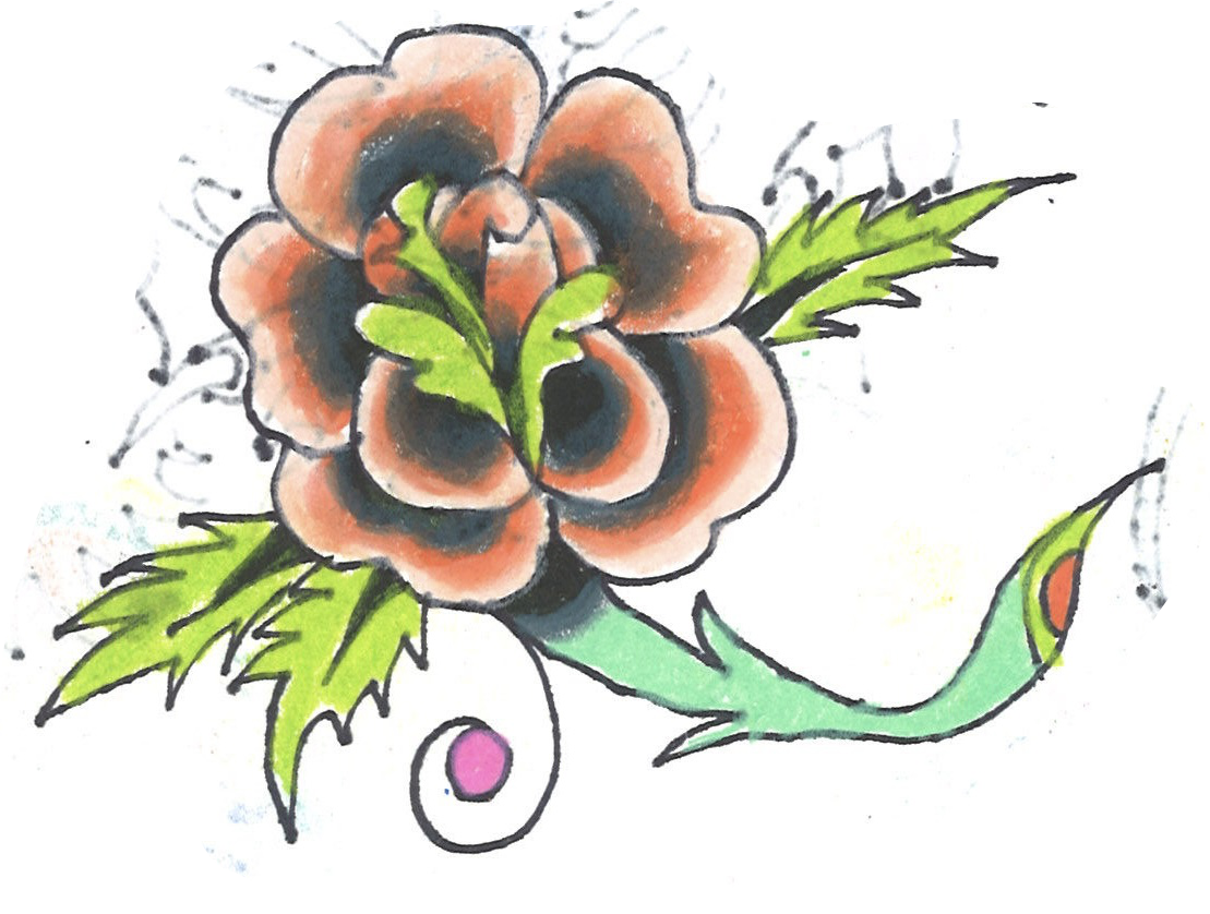 tattoo flash drawing