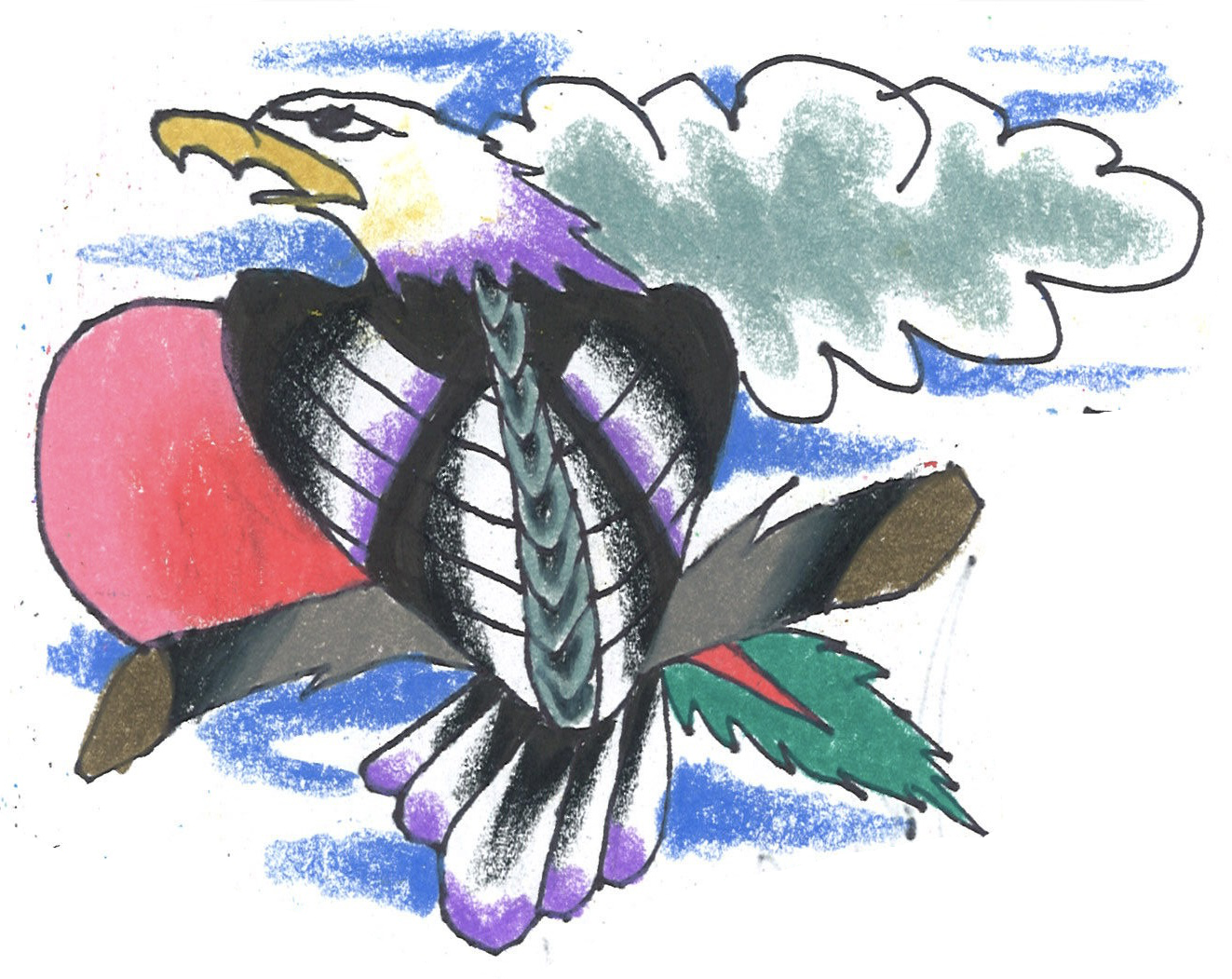 tattoo flash drawing